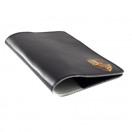 Обложка для паспорта "Порше" с кожаными захватами