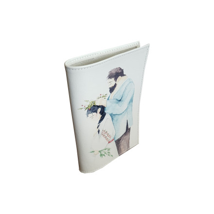 Обложка для автодокументов "Папа с дочкой"