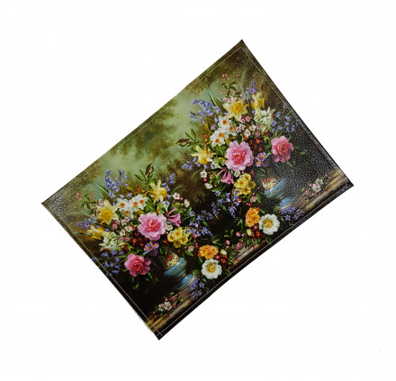 Обложка для автодокументов "Ваза с цветами"