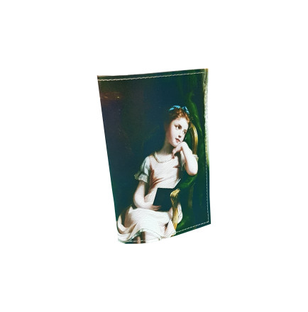 Обложка для автодокументов "Девушка в кресле"