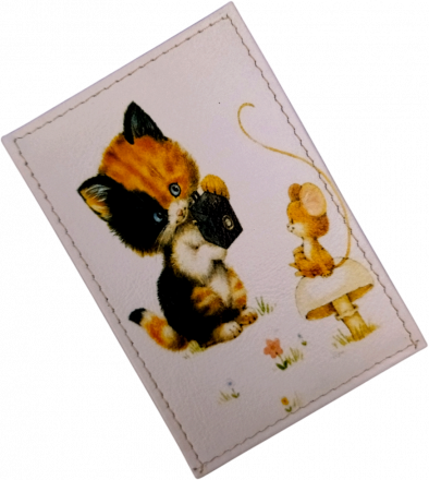 Чехол для проездного "Кот с мышкой"