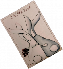 Чехол для проездного "Люблю"