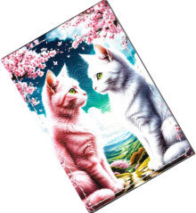 Чехол для проездного "Два кота"