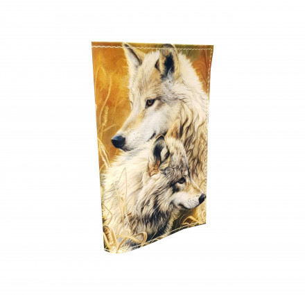 Обложка для паспорта "Волк"