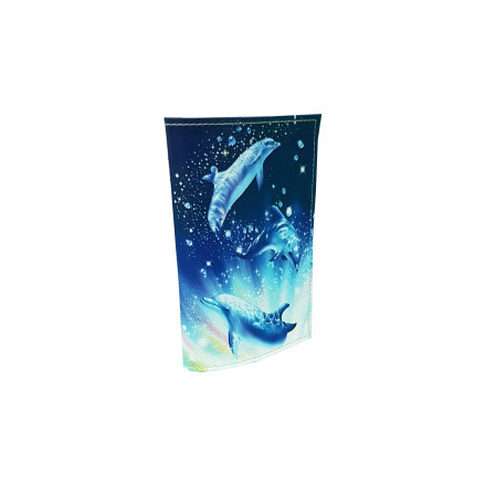 Обложка для автодокументов "Дельфины 2"