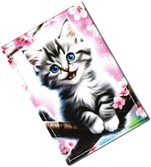 Чехол для проездного "Котенок на ветке"