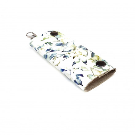 Ключница "Цветы 2" с карабином