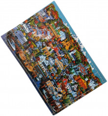 Чехол для проездного "Домики"