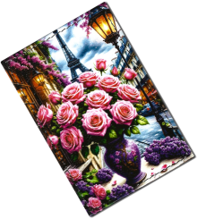 Чехол для проездного "Ваза с розами"