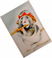 Чехол для проездного "Мышка с трубой"