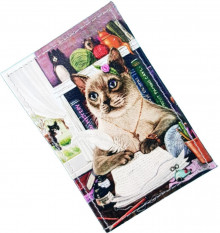 Чехол для проездного "Кот пишет"