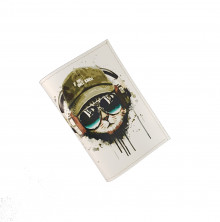 Обложка для автодокументов "Кот-летчик"