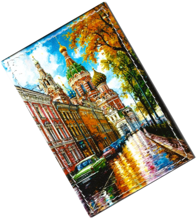 Чехол для проездного "Ретро Москва"