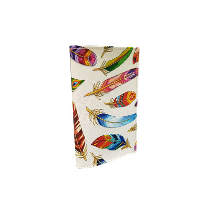 Обложка для автодокументов "Перья"