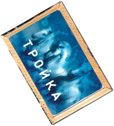 Чехол для проездного "Мотоцикл.Осень"