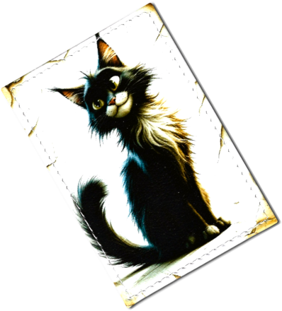 Чехол для проездного "Кот пергамент"