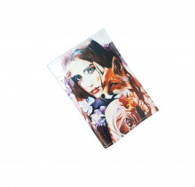 Обложка для паспорта "Девушка с лисичкой"