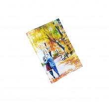 Обложка для паспорта "Осенняя прогулка"