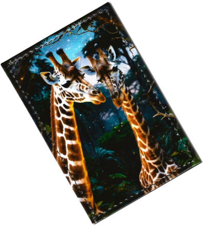 Чехол для проездного "Два жирафа"