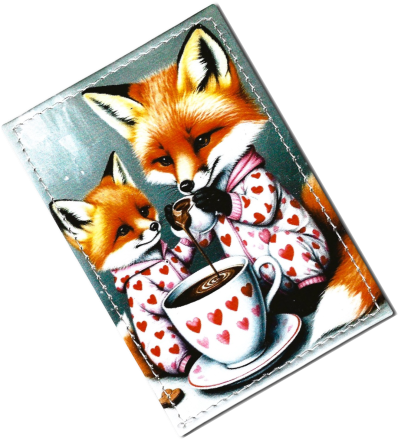 Чехол для проездного "Два лисенка"