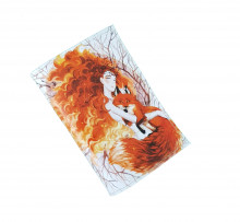 Обложка для паспорта "Рыжая с лисой"