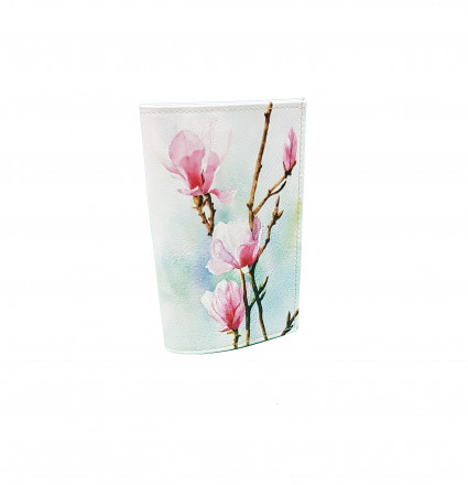 Обложка для автодокументов "Ветка миндаля"