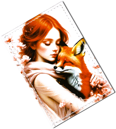 Чехол для проездного "Девочка и лиса"