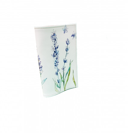 Обложка для автодокументов "Веточки лаванды"