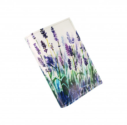 Обложка для автодокументов "Лавандовое поле"