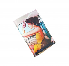 Обложка для автодокументов "Девушка за рулем"