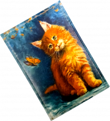 Чехол для проездного "Рыжий котенок"