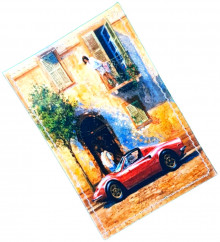 Чехол для проездного "Ретро-автомобиль"