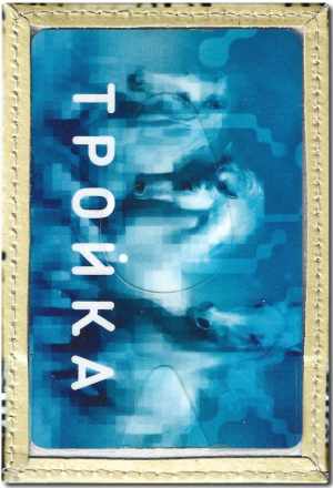 Чехол для проездного "Кот с плакатом"