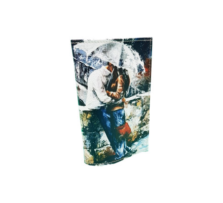 Обложка для автодокументов "Влюбленные под зонтом"