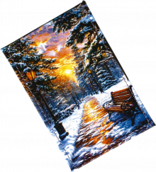 Чехол для проездного "Зимний вечер"