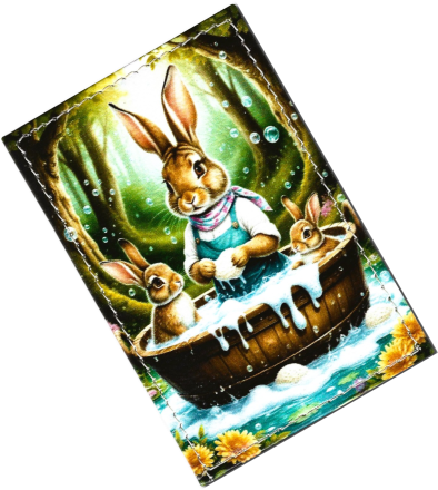 Чехол для проездного "Кролики"