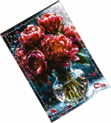 Чехол для проездного "Ваза с пионами"