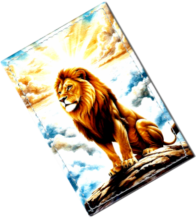 Чехол для проездного "Лев сидит"