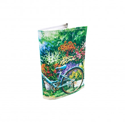 Визитница "Велосипед в поле"