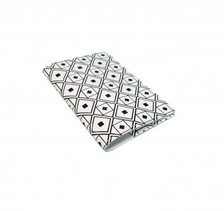 Обложка для паспорта "Графика" с кожаными захватами