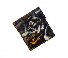 Монетница "Кот в книгах"