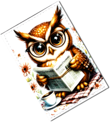 Чехол для проездного "Сова с газетой"