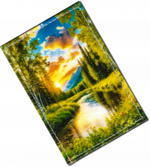 Чехол для проездного "Утренний лес"