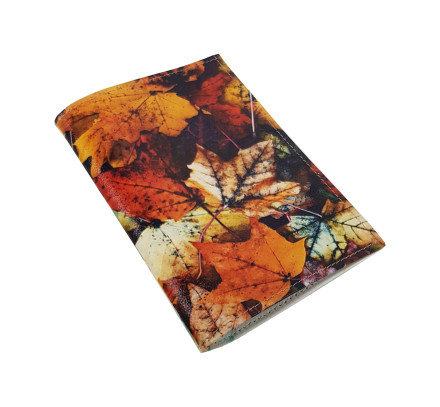 Обложка для автодокументов "Осенние листья"