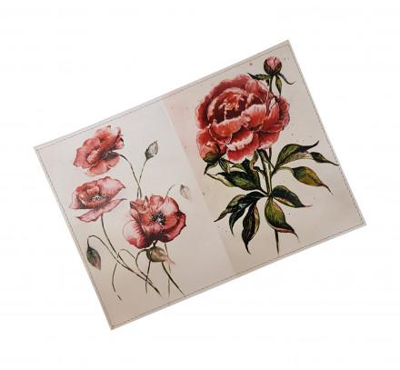 Обложка для автодокументов "Цветок"