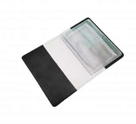 Обложка для автодокументов "Порше" с кожаными захватами