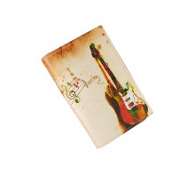 Обложка для автодокументов "Цветная гитара"