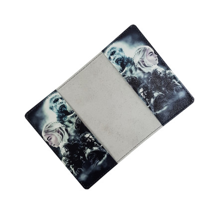 Обложка для автодокументов "Игра престолов" с кожаными захватами