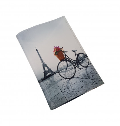 Обложка для автодокументов "Велосипед в Париже"
