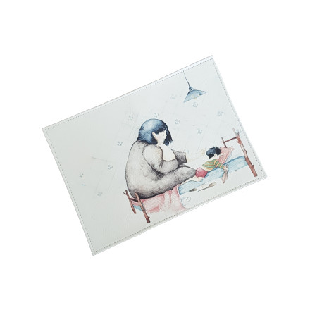 Обложка для автодокументов "Мама с дочкой"